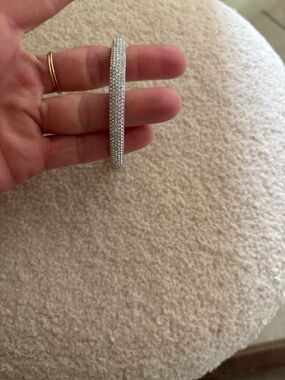 Nadri 5 Row Full Pave Hinged Bangle